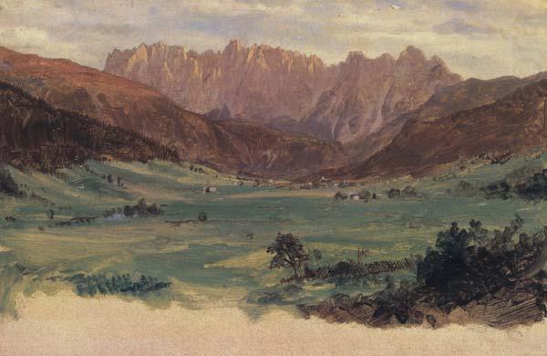 Hinter Schonau and Reiteralp Mountains,Bavaria, Frederic E.Church